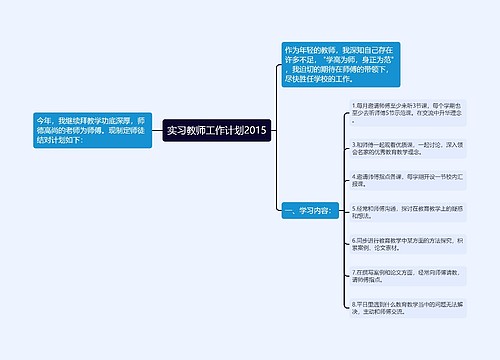 实习教师工作计划2015