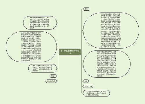 初一学生逃课800字检讨书