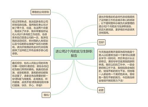 进公司2个月的实习生辞职报告