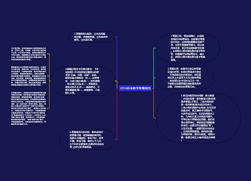 2016高考数学答题规范 2016高考数学答题规范