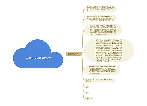 标准初三入团申请书格式