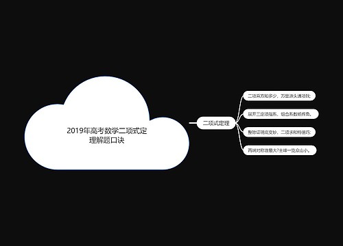 2019年高考数学二项式定理解题口诀