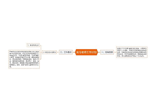 实习老师工作计划