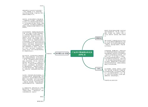 广东2017高考高分作文及点评汇总