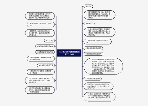 高二语文期末测试题及答案(二十八)