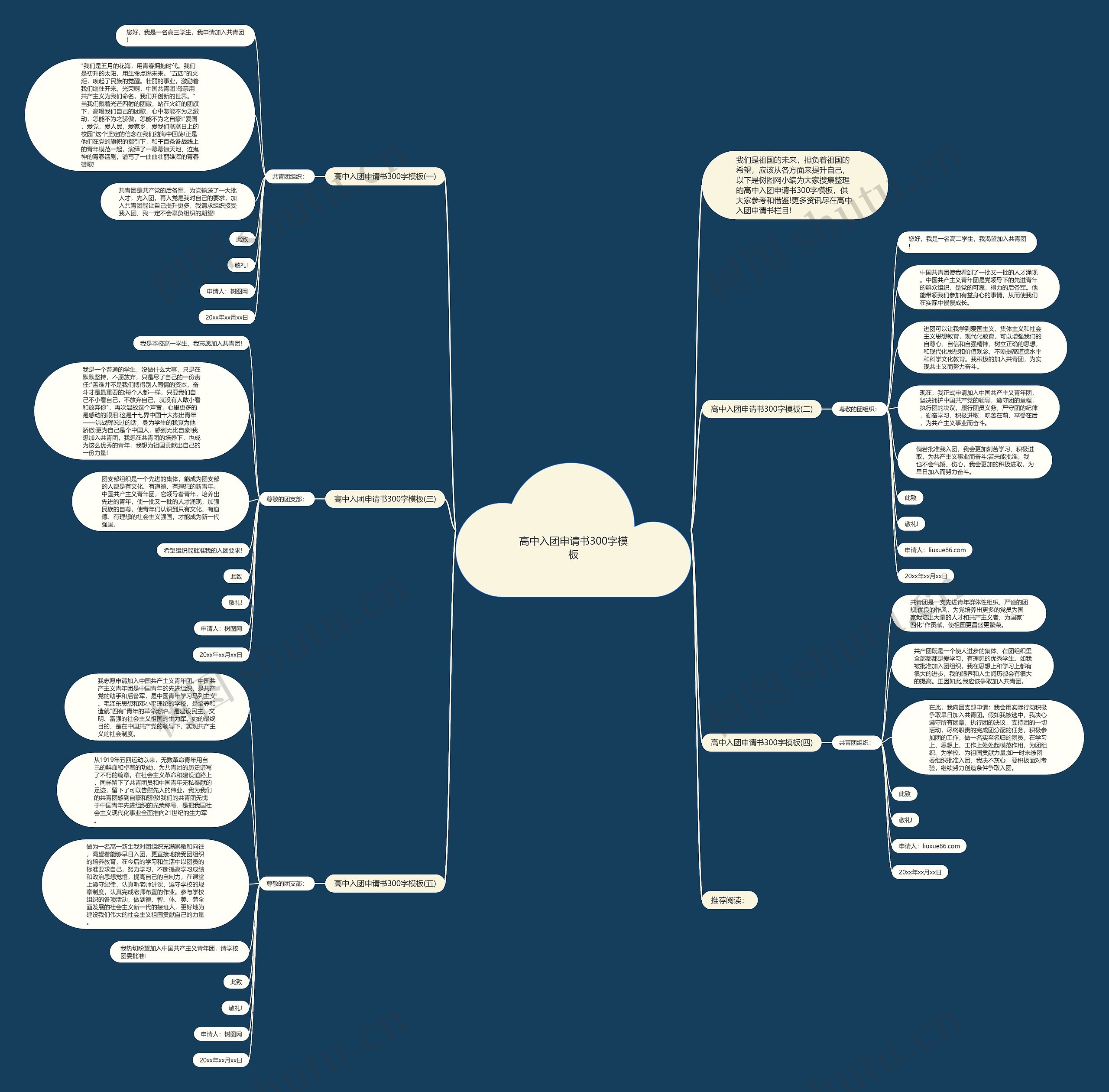 高中入团申请书300字模板