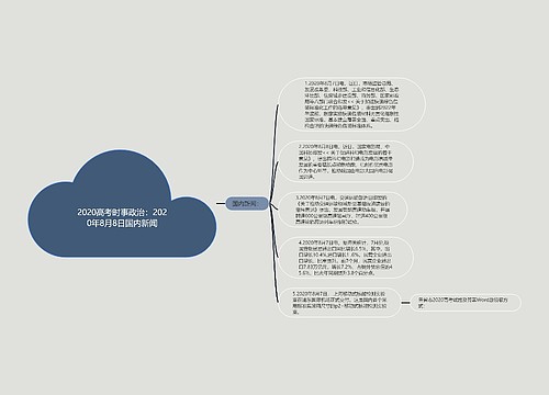 2020高考时事政治：2020年8月8日国内新闻