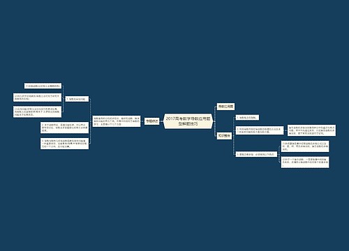 2017高考数学导数应用题型解题技巧 2017高考数学导数应用题型解题技巧
