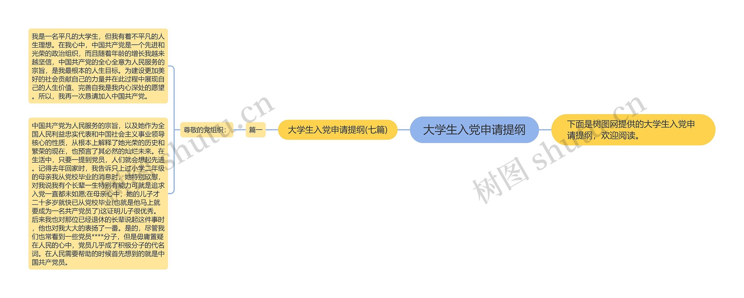 大学生入党申请提纲