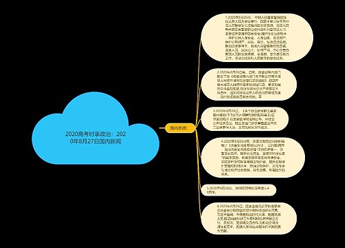 2020高考时事政治：2020年8月27日国内新闻