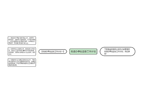 街道办事处团委工作计划