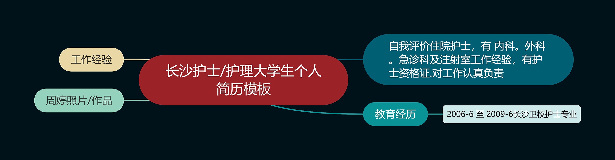 长沙护士/护理大学生个人简历模板