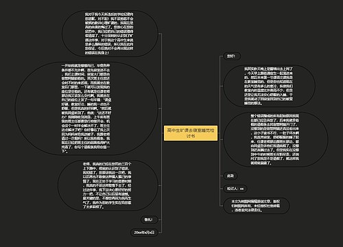 高中生旷课去寝室睡觉检讨书