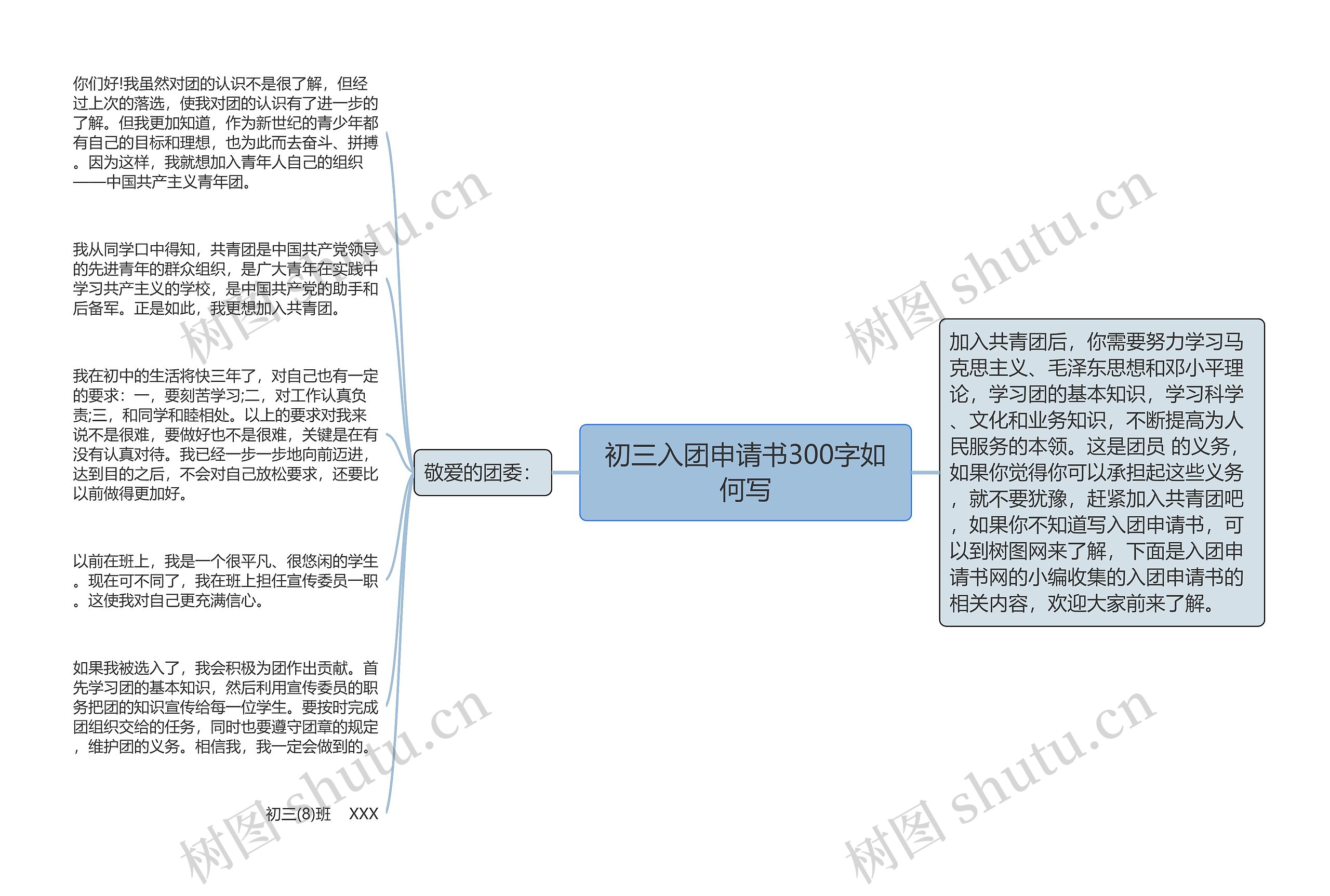 初三入团申请书300字如何写