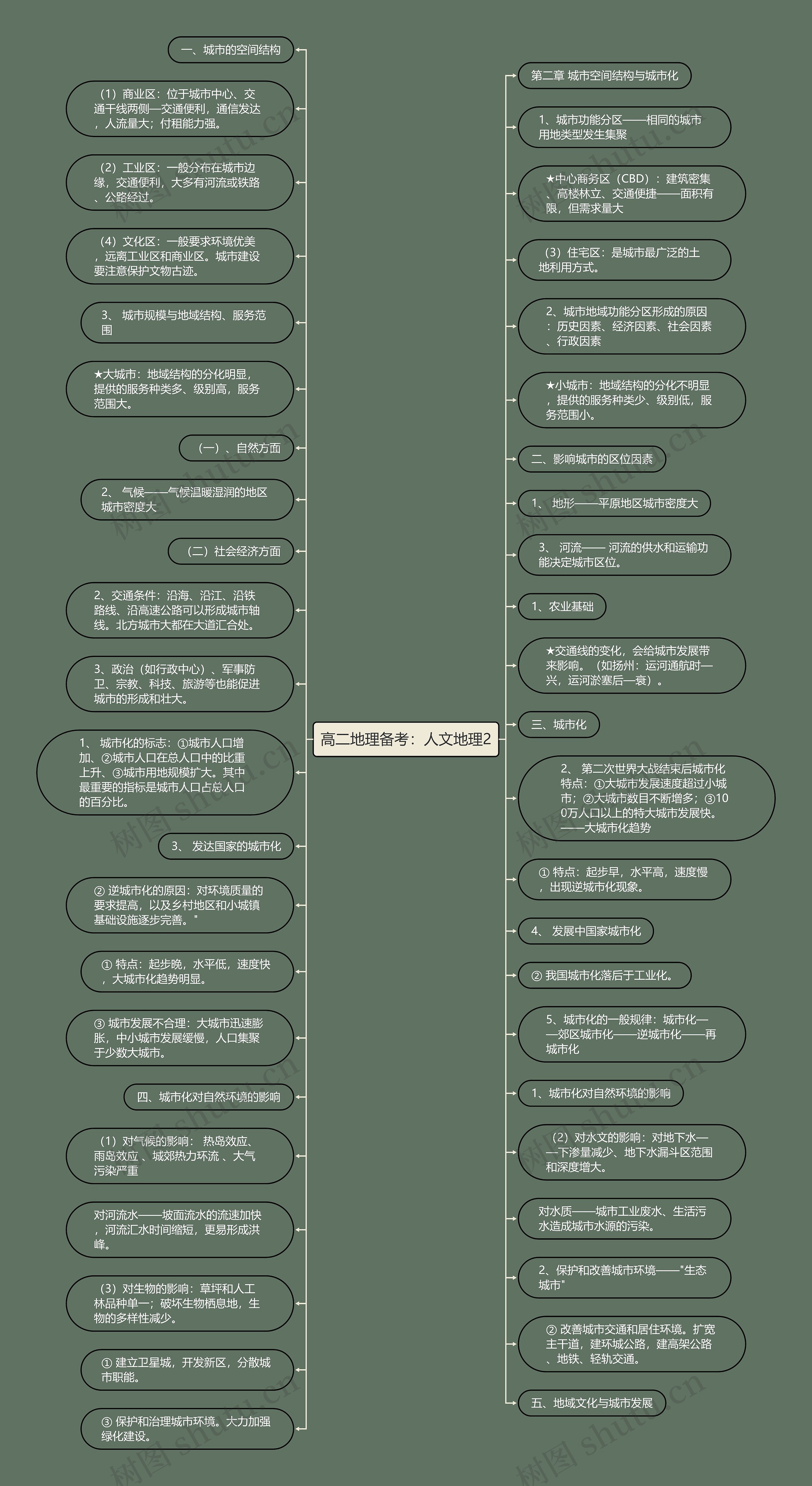 高二地理备考：人文地理2