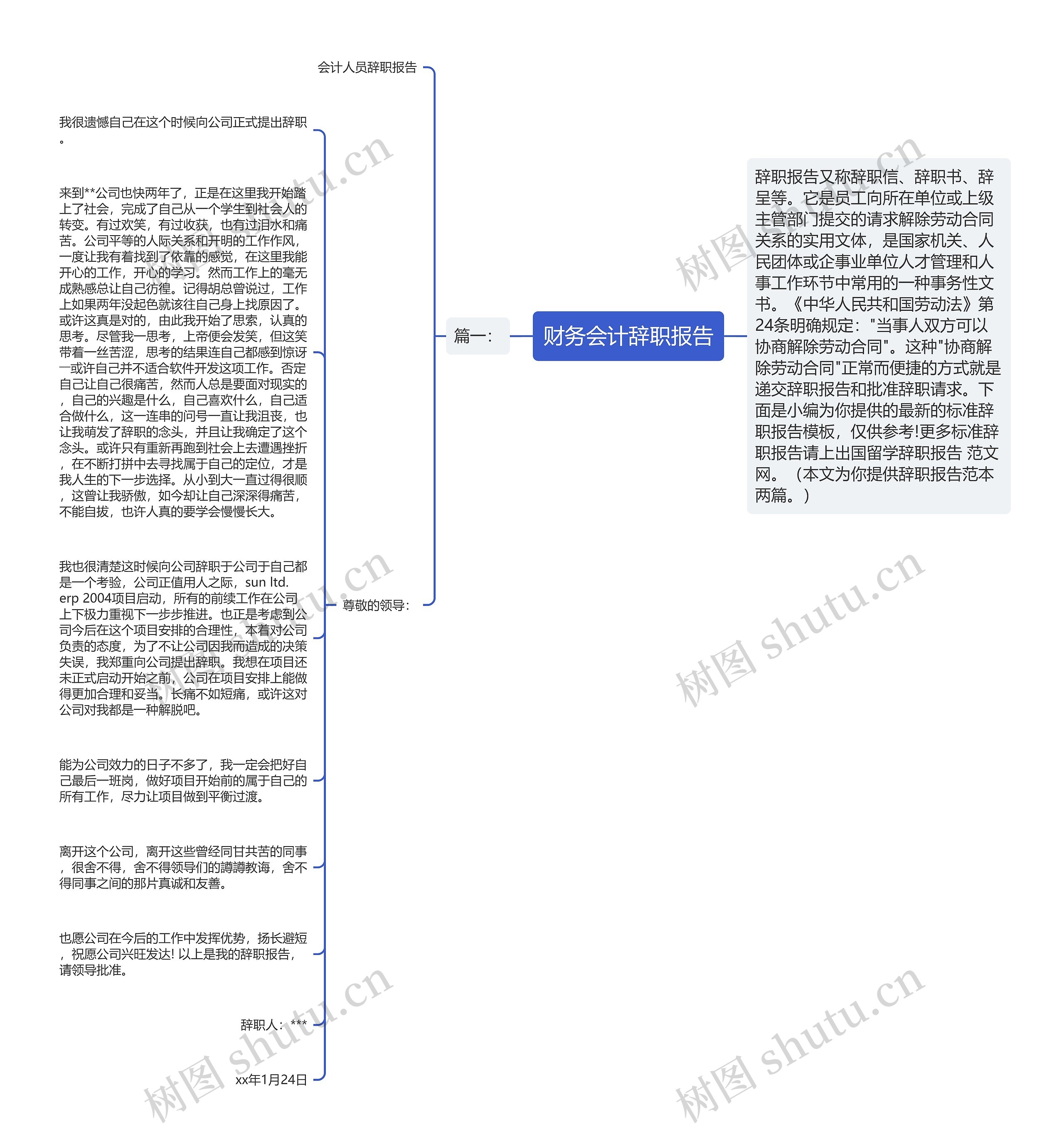 财务会计辞职报告