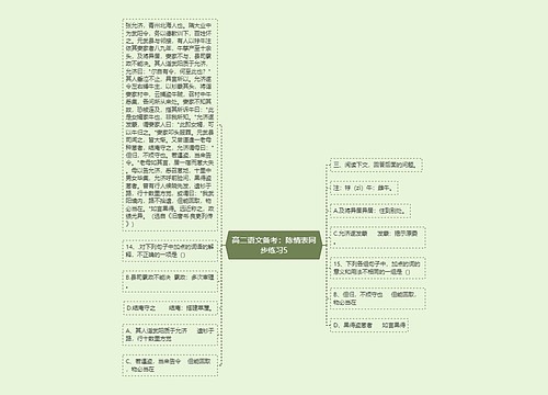 高二语文备考：陈情表同步练习5