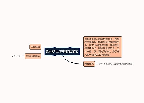 郑州护士/护理简历范文