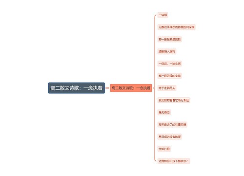 高二散文诗歌：一念执着