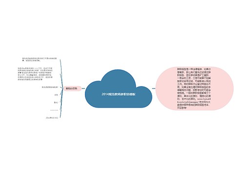 2014规范教师辞职信模板