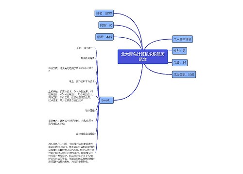 北大青鸟计算机求职简历范文