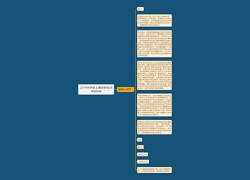 2019大学生上课迟到检讨书800字