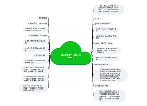 高二生物备考：基因工程及其应用