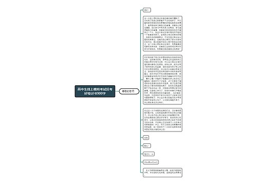 高中生线上模拟考试没考好检讨书900字