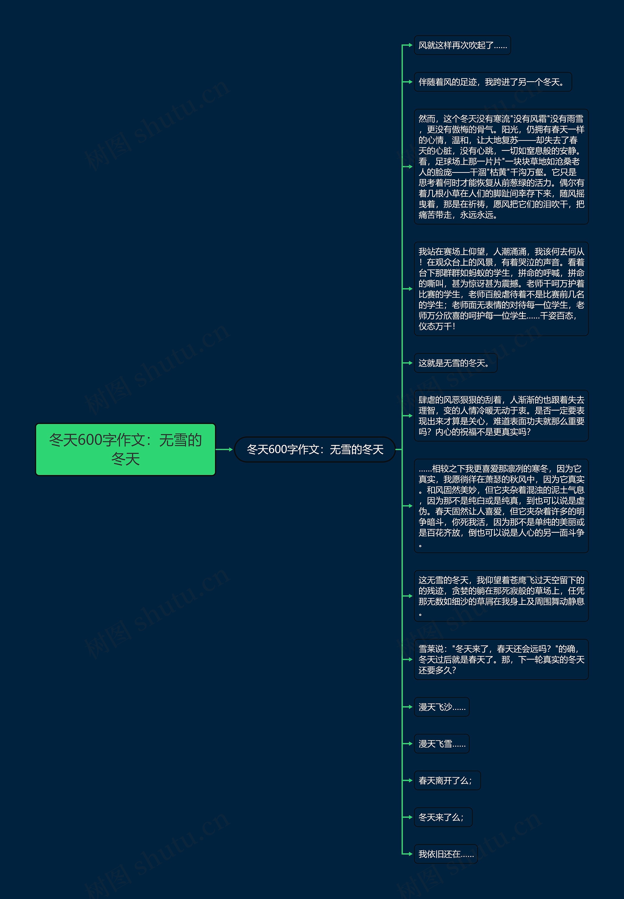 冬天600字作文：无雪的冬天