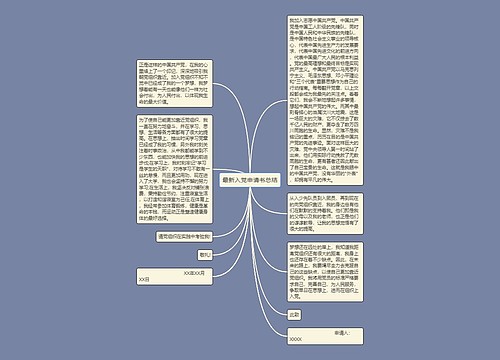 最新入党申请书总结