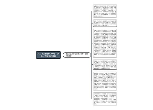 高二小说作文1200字：我有一双隐形的翅膀