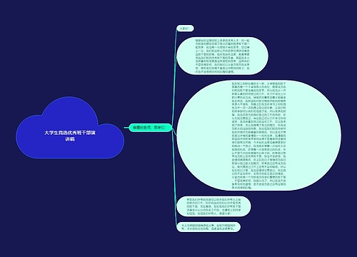 大学生竞选优秀班干部演讲稿