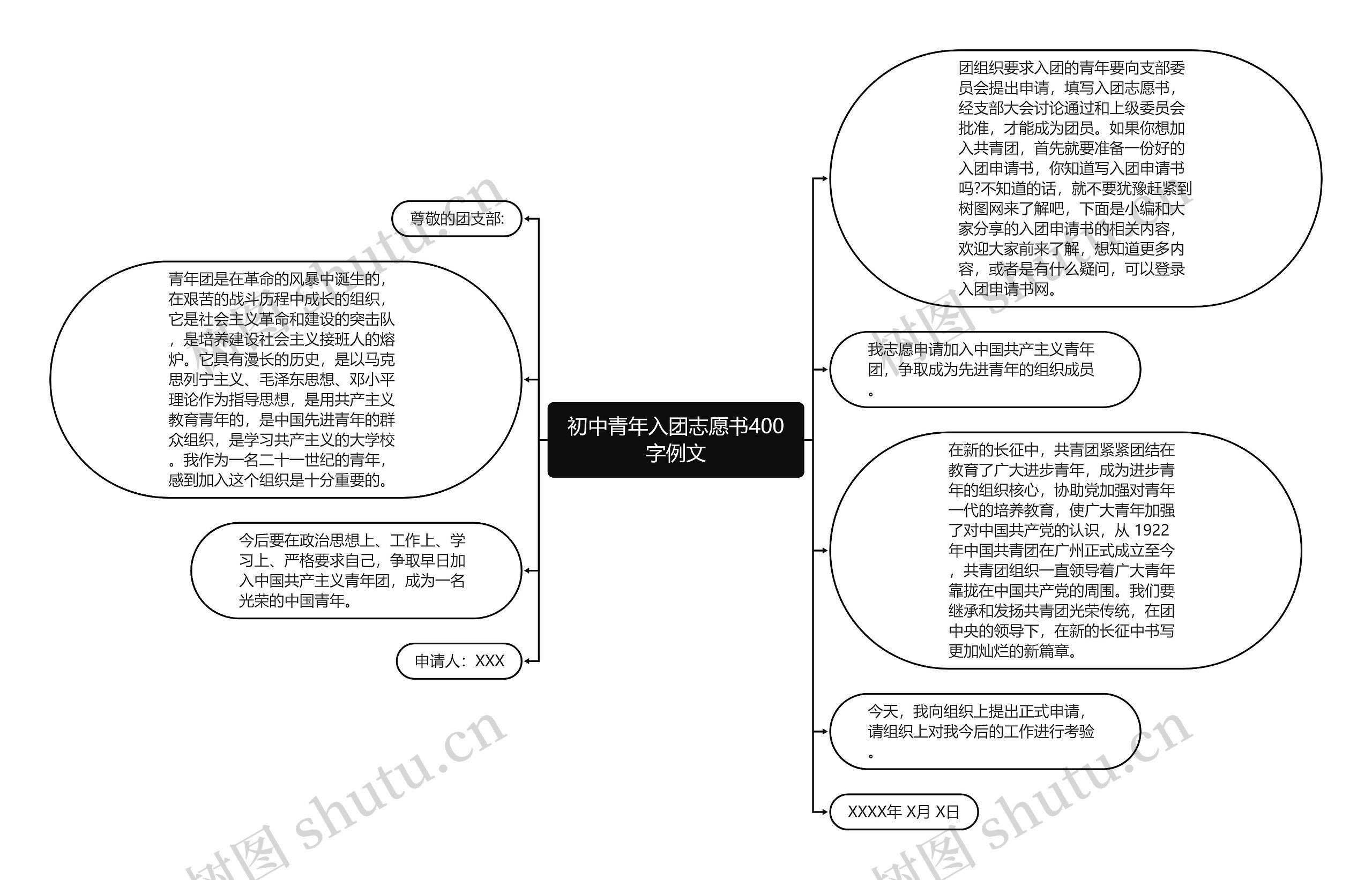 初中青年入团志愿书400字例文