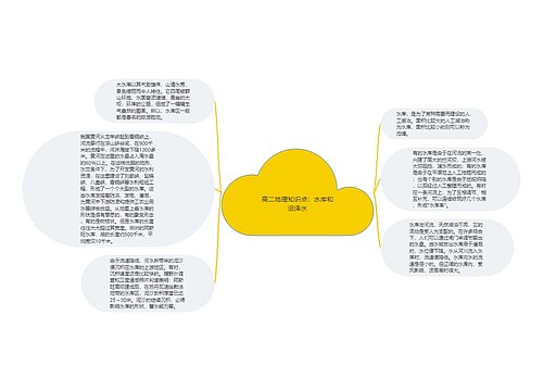 高二地理知识点：水库和沼泽水