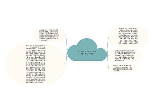 高二语文复习方法：如何能写出高分作文