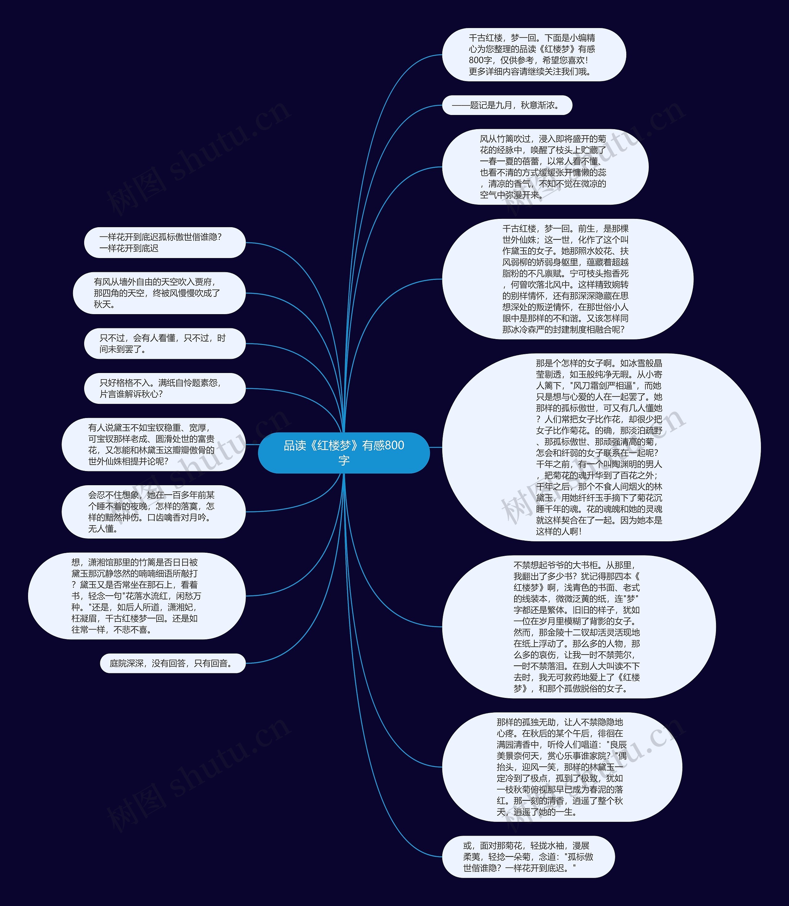 品读《红楼梦》有感800字思维导图