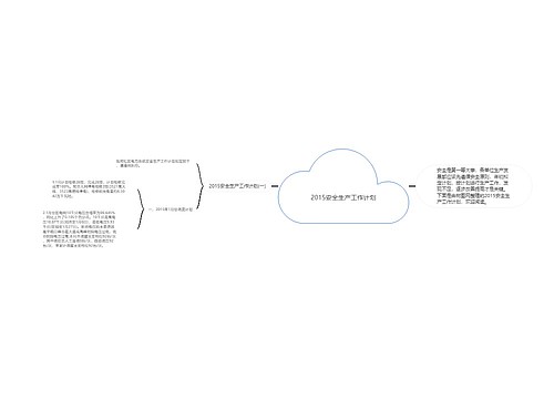 2015安全生产工作计划