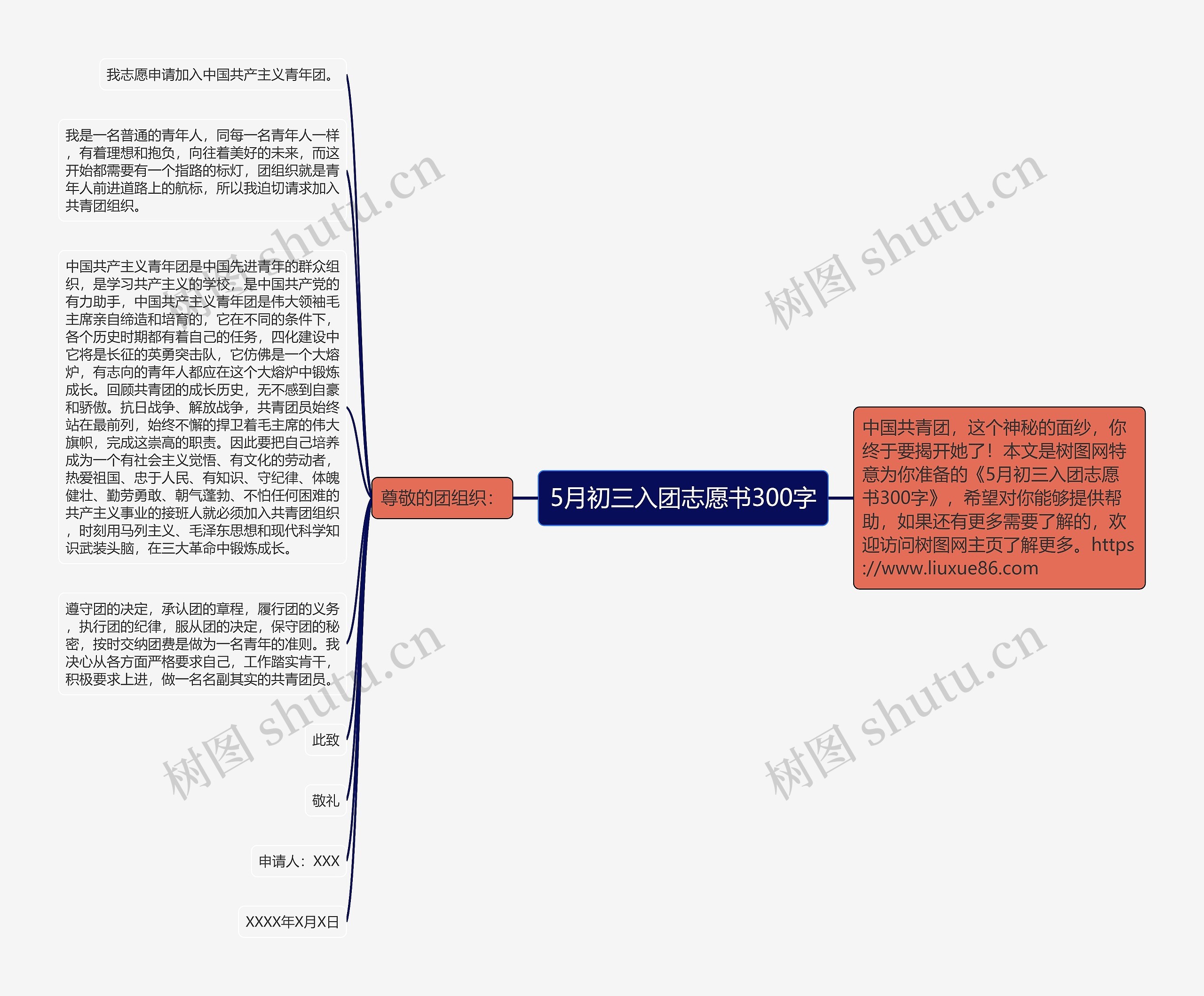 5月初三入团志愿书300字