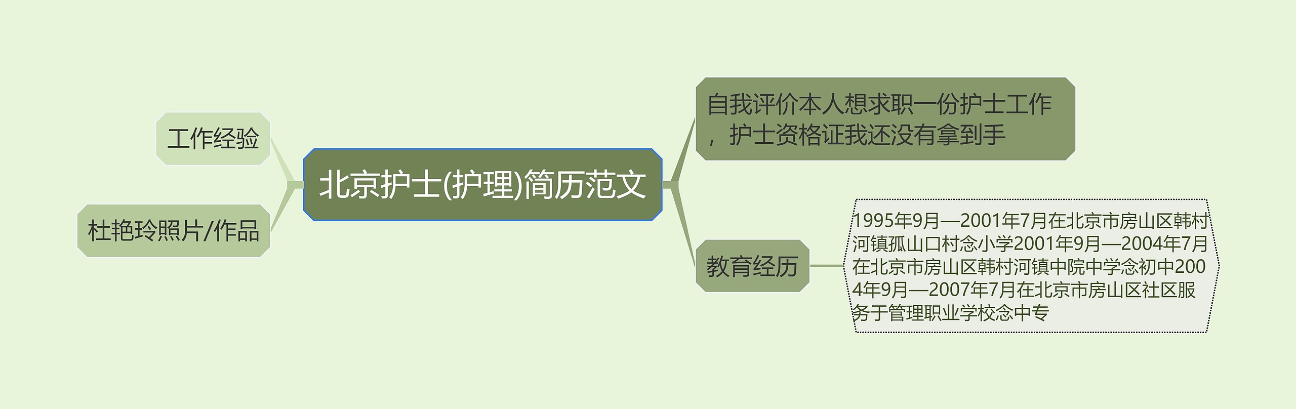 北京护士(护理)简历范文