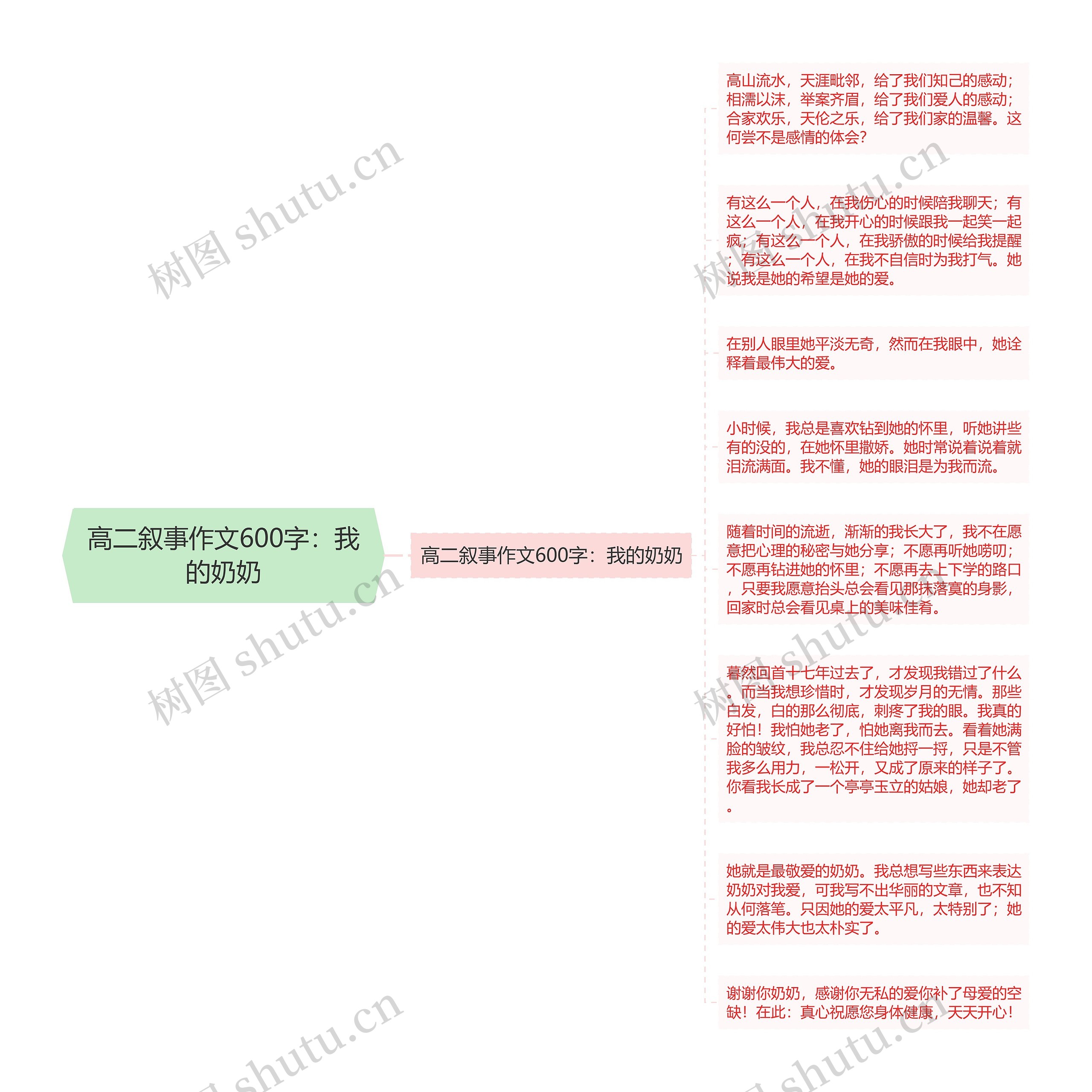 高二叙事作文600字：我的奶奶