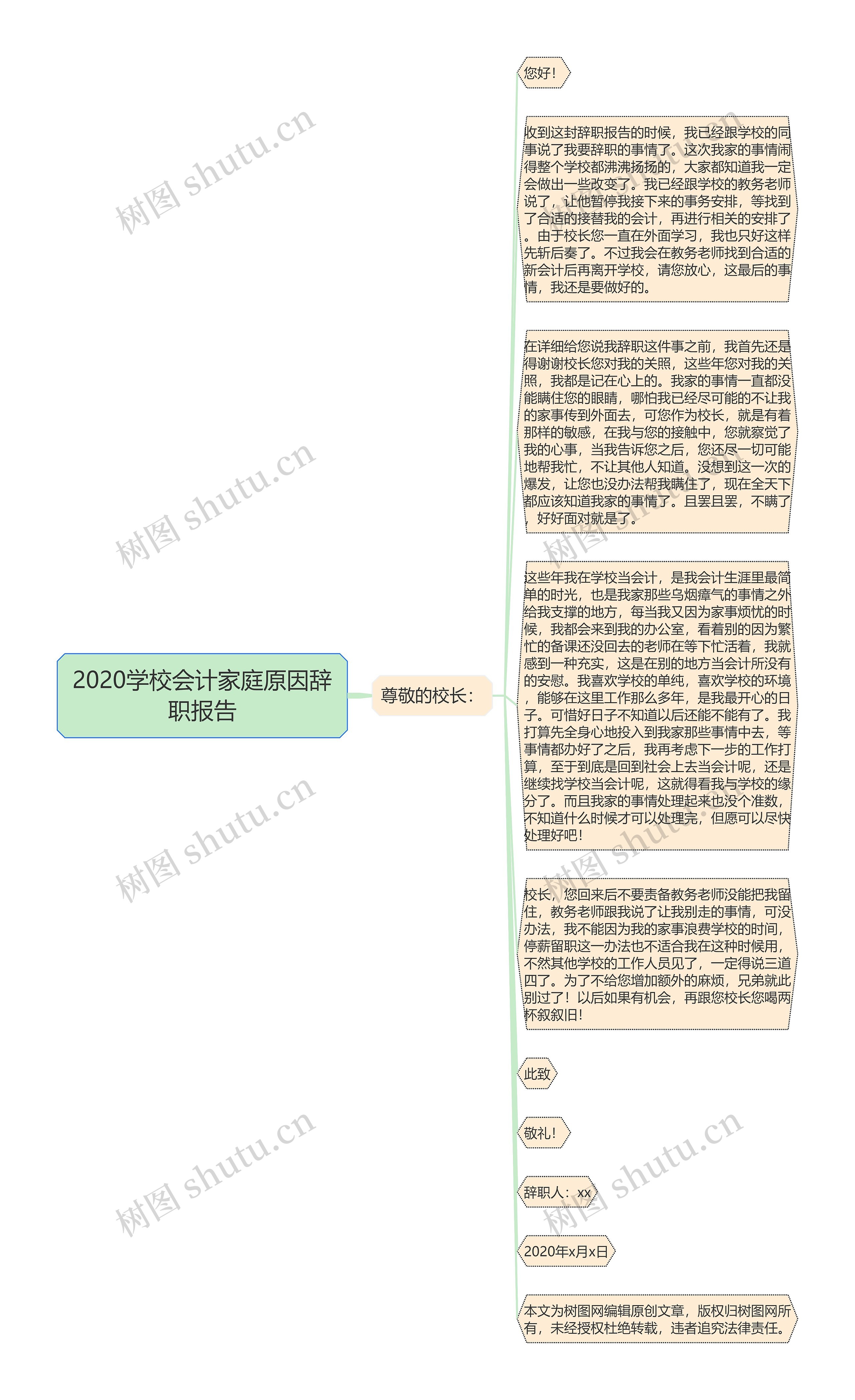 2020学校会计家庭原因辞职报告