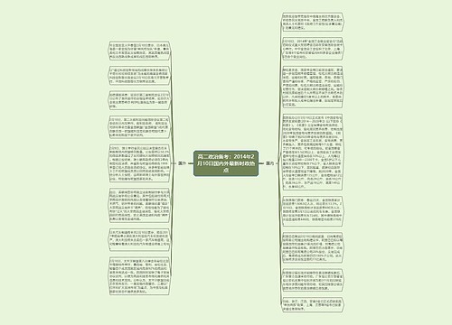 高二政治备考：2014年2月10日国内外最新时政热点