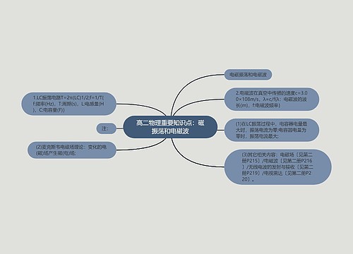 高二物理重要知识点：磁振荡和电磁波