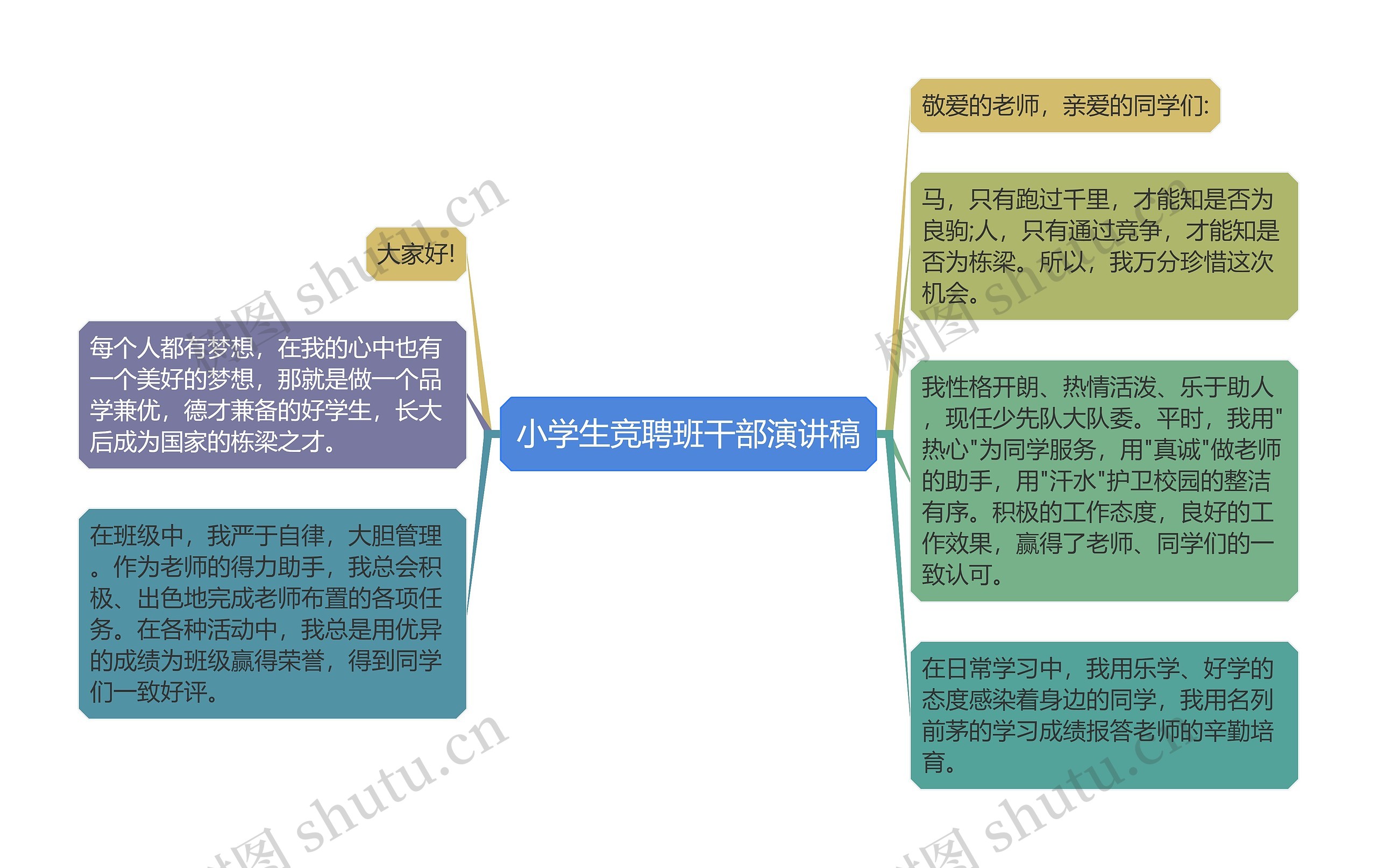 小学生竞聘班干部演讲稿