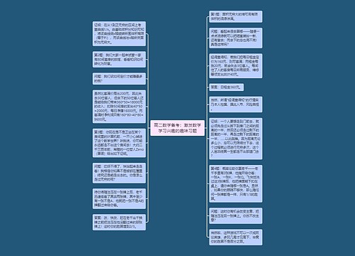 高二数学备考:激发数学学习兴趣的趣味习题 高二数学备考:激发数学学习兴趣的趣味习题