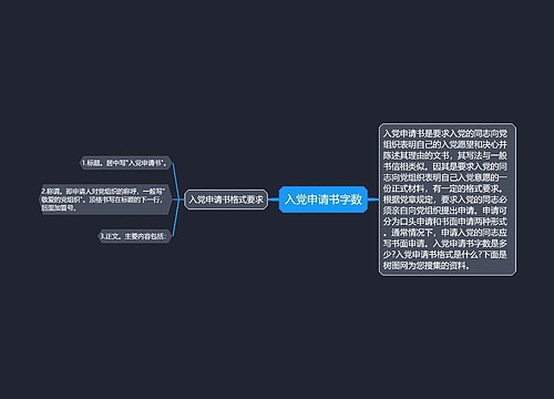 入党申请书字数