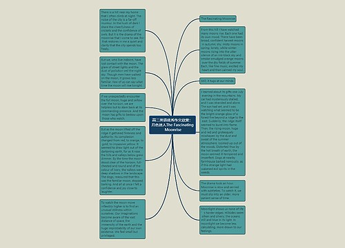 高二英语优秀作文欣赏：月色迷人The Fascinating Moonrise