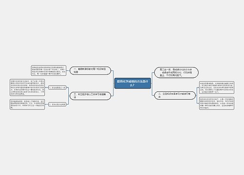 提高化学成绩的方法是什么？