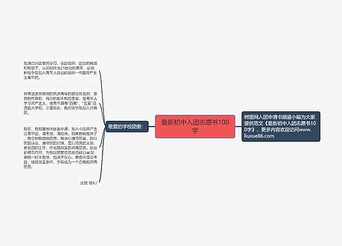 最新初中入团志愿书100字