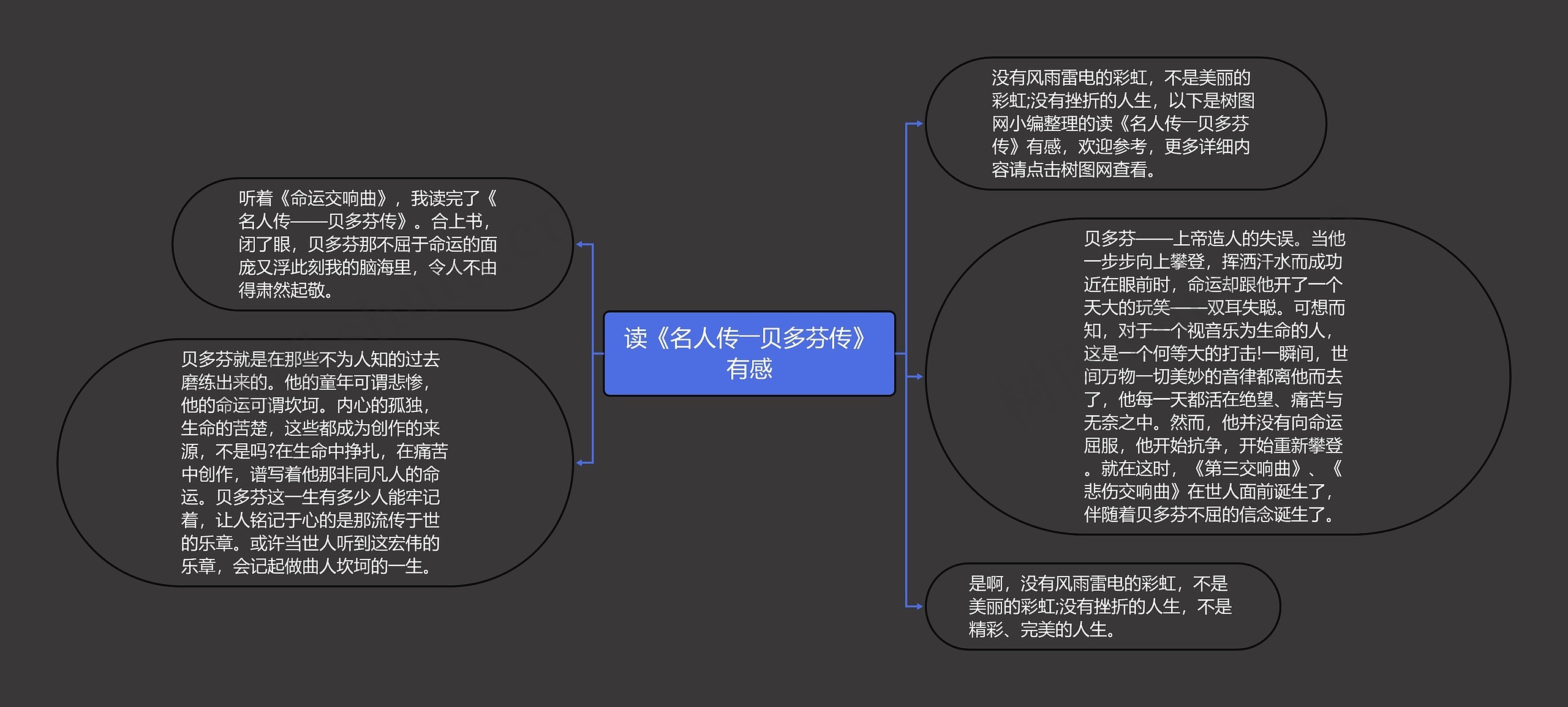 读《名人传――贝多芬传》有感思维导图